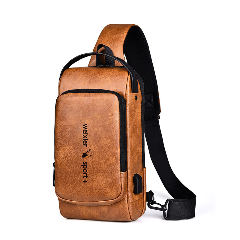 Retro Casual Shoulder Messenger Backpack