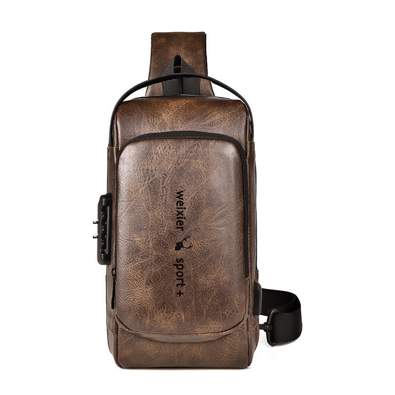 Retro Casual Shoulder Messenger Backpack